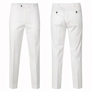 Paisley & Gray Men's Tailored Dress Pants‎ Quiet Luxury Cloud White